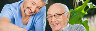 Caregiver providing companionship to a senior at home in Bethlehem, PA – part of The Caring Connection’s in home support services